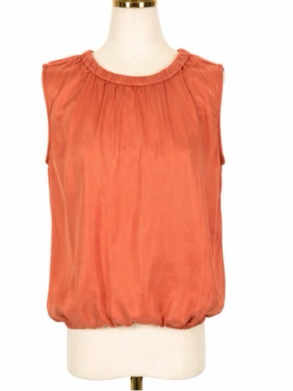 Cloth & Stone Coral Cupro Rayon Sleeveless Blouson Top Size Medium